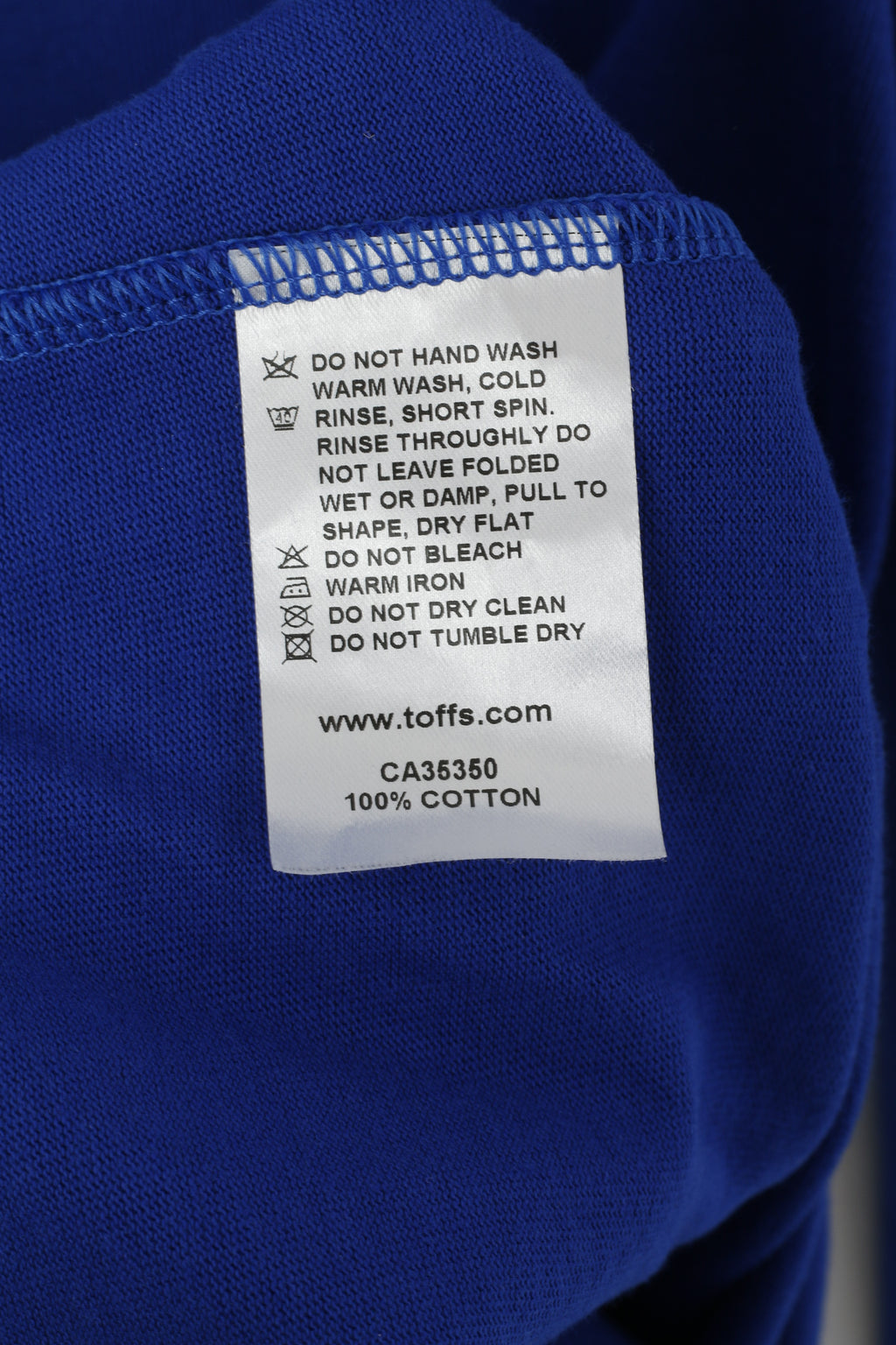 Toffs Oldham Athletic Hommes M Chemise Bleu Coton Football Bojczuck #9 Haut à manches longues