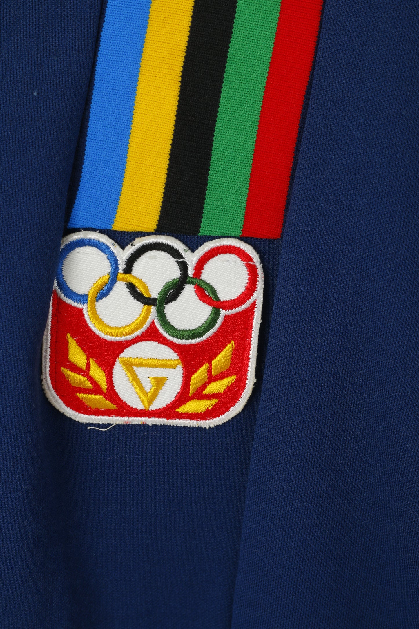 Dfu Sport Norsk Men 52 M Sweatshirt Navy Vintage Olympics Full Zip Sportswear Track Top