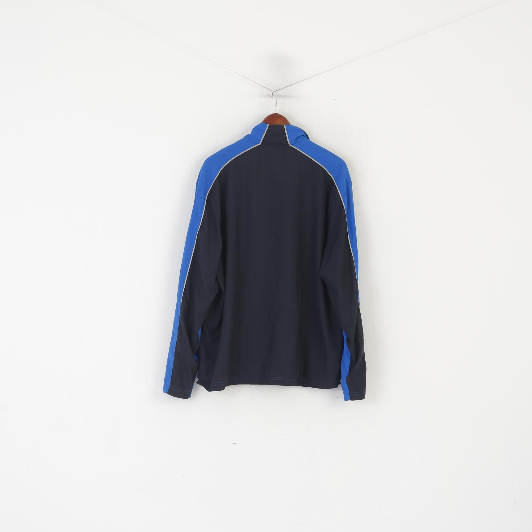 Puma Hommes L Veste Bleu Zip Up Léger Maille Doublée Sport Entraînement Sportswear Haut