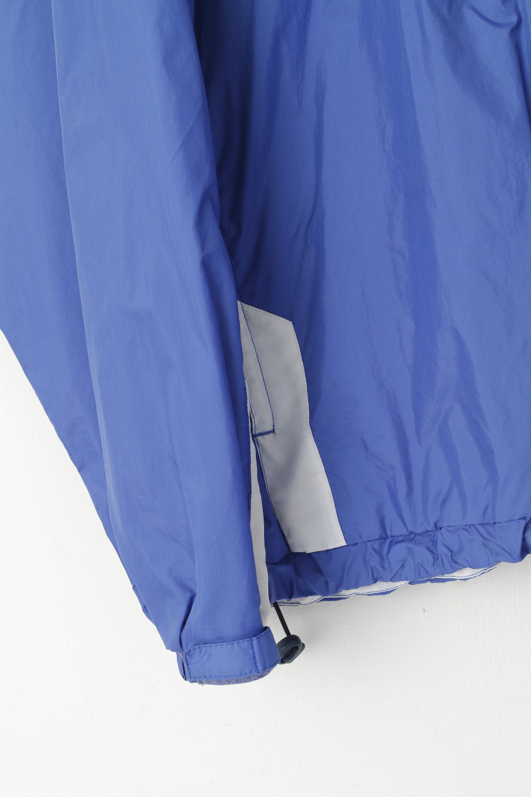 Giacca Umbro da uomo XL blu Ballybofey United Football Club Top in nylon con cappuccio nascosto