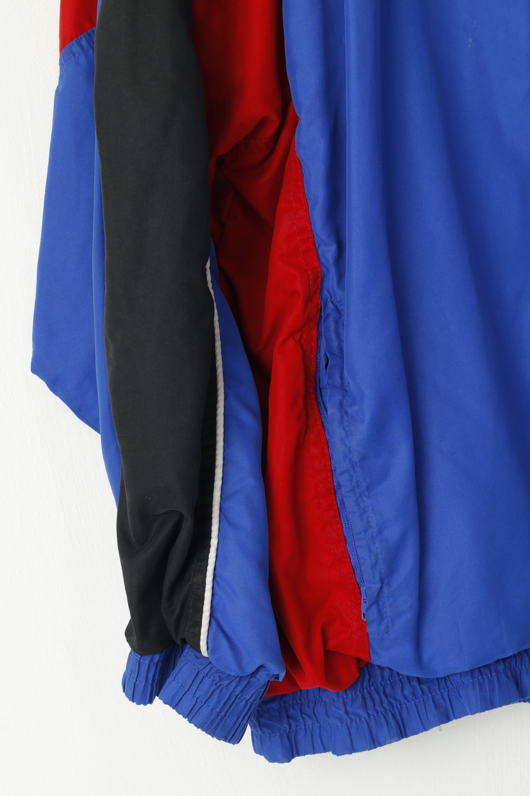 Giacca Reebok da uomo XL blu vintage leggera foderata in rete sportiva