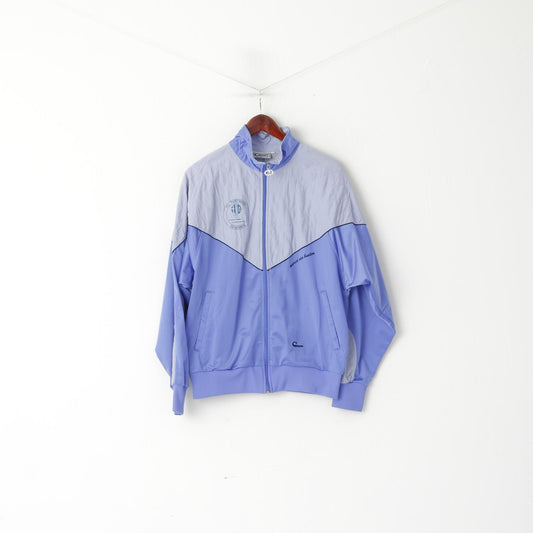 Cruyff Sports Veste de survêtement pour homme 7 L Violet Vintage FC Turtmann Sweat-shirt à fermeture éclair complète