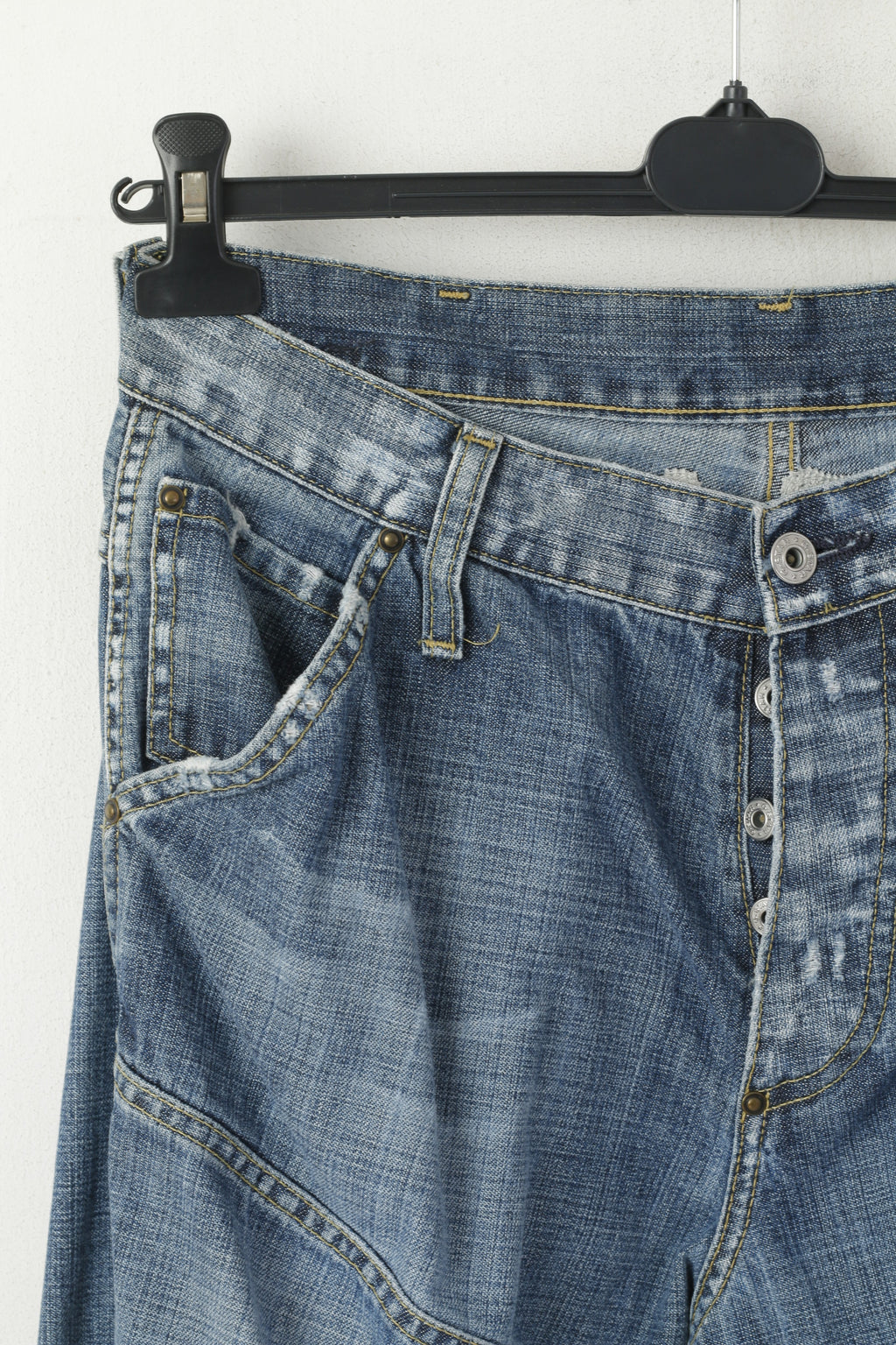 G-Star Raw Men 32 Jeans Pantalon Bleu Coton Denim Elwood Embro Pantalon Brodé