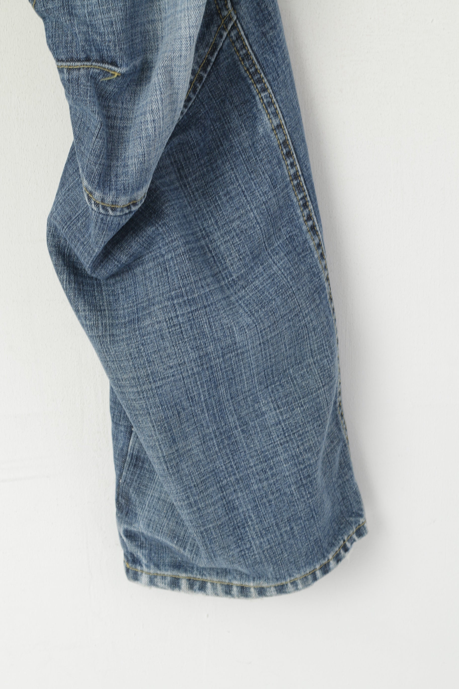 G-Star Raw Men 32 Jeans Pantalon Bleu Coton Denim Elwood Embro Pantalon Brodé