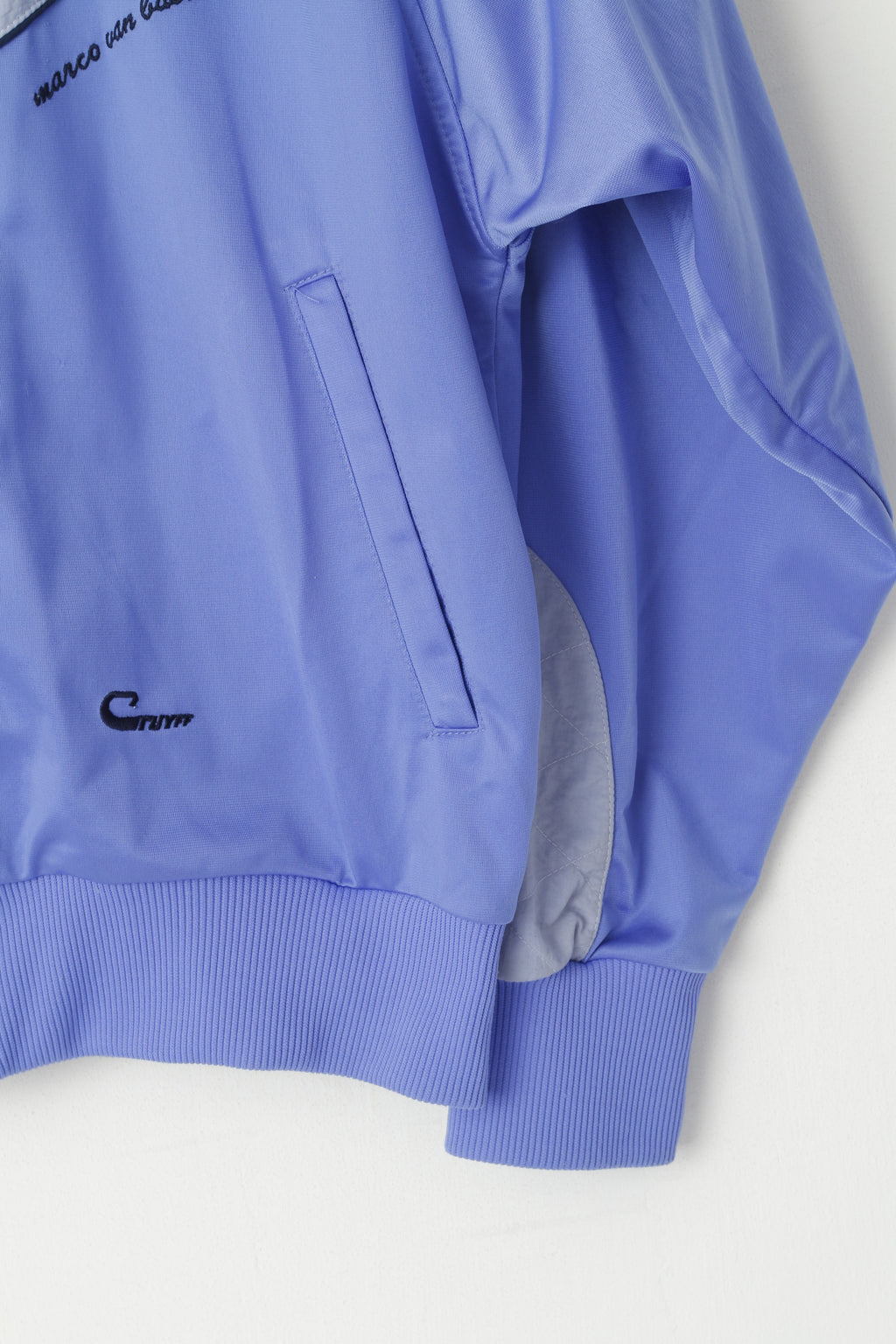 Cruyff Sports Men 7 L Track Jacket Purple Vintage FC Turtmann Full Zipper Sweatshirt