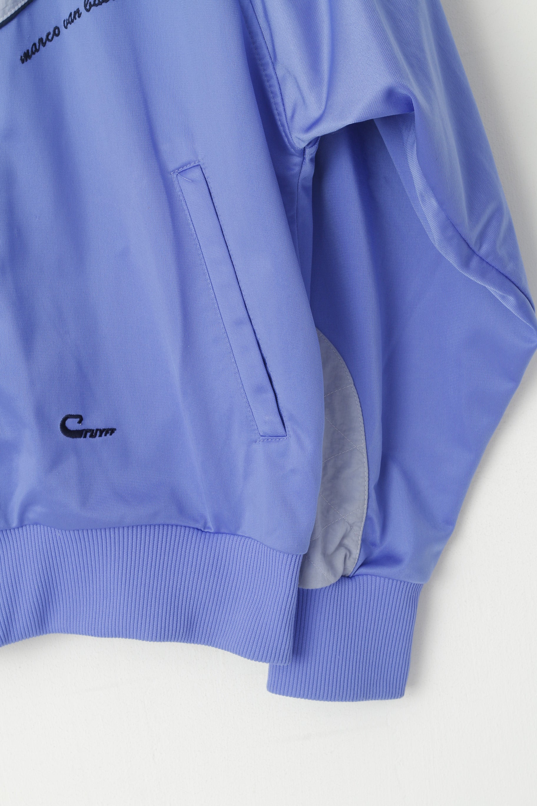 Cruyff Sports Men 7 L Track Jacket Purple Vintage FC Turtmann Full Zipper Sweatshirt