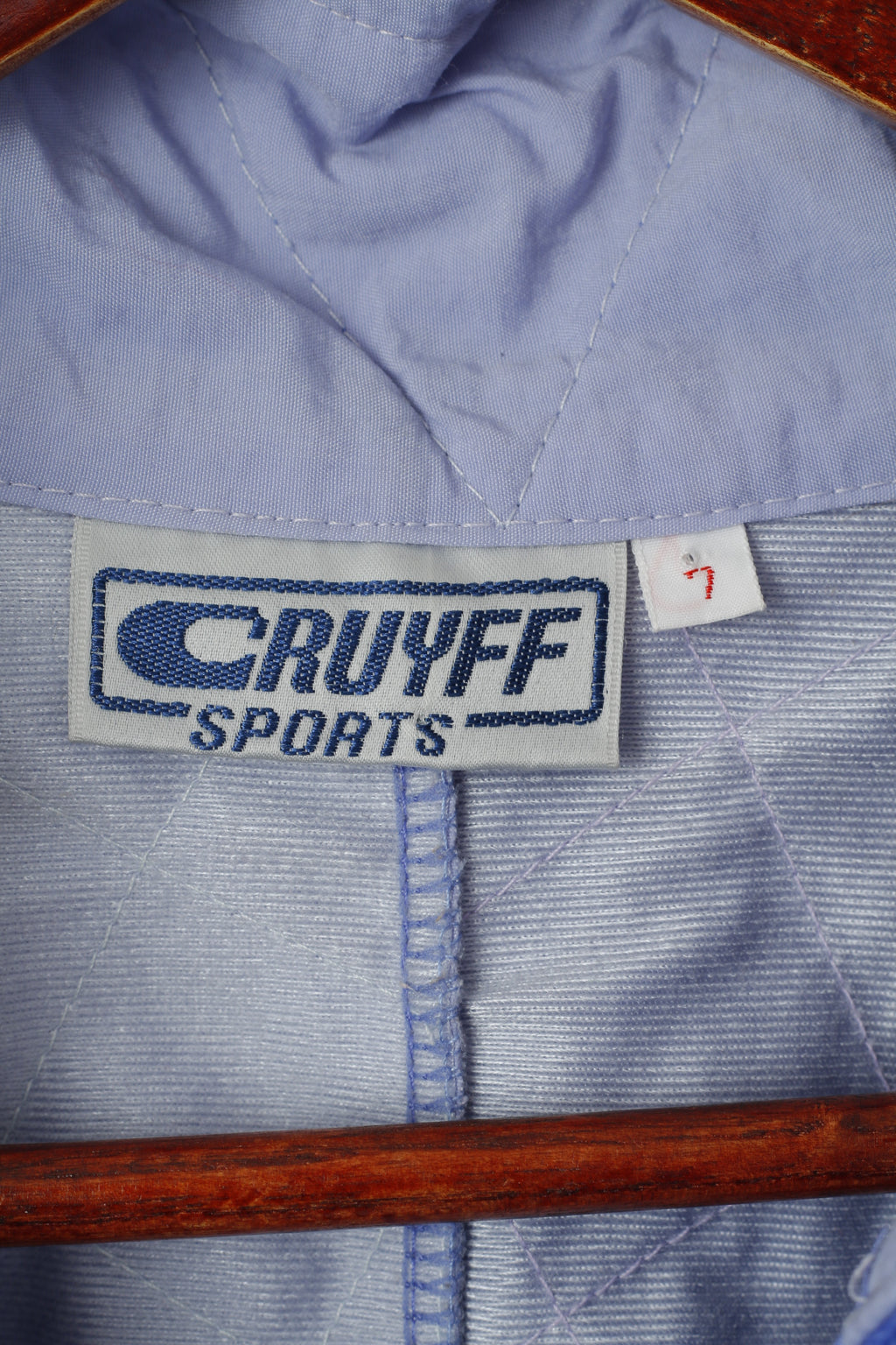 Cruyff Sports Men 7 L Track Jacket Purple Vintage FC Turtmann Full Zipper Sweatshirt