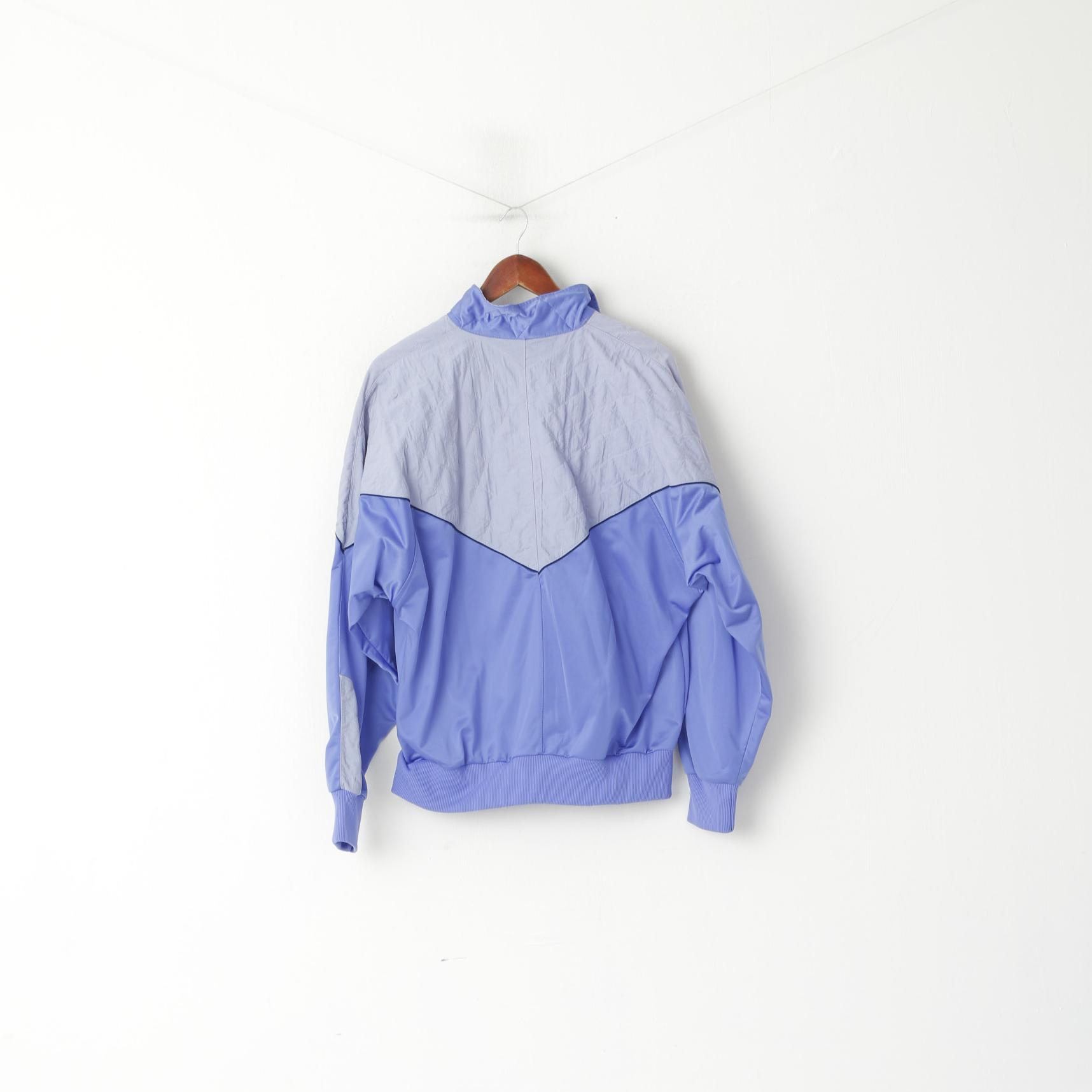 Cruyff Sports Men 7 L Track Jacket Purple Vintage FC Turtmann Full Zipper Sweatshirt