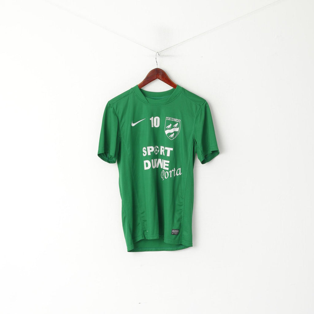 Nike Hommes S Chemise Vert Tus Lerbeck Sport #10 Activewear Jersey Top