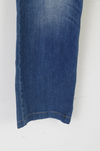 JOOP! Pantaloni jeans da uomo 31 Pantaloni vintage dritti in denim di cotone blu