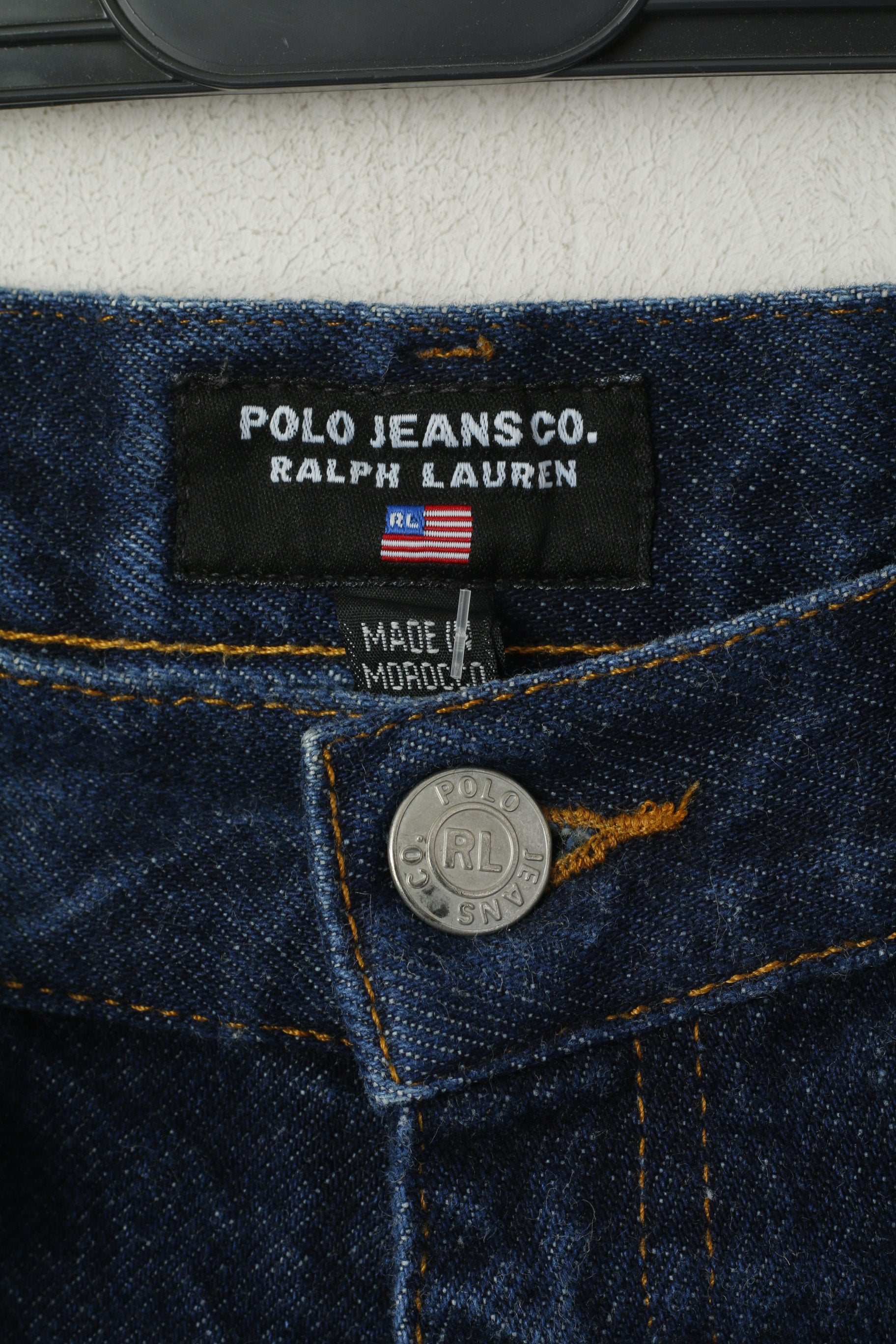 Polo Jeans Ralph Lauren Women 8 Jeans Trousers Navy lare Navy Cotton Polo Jeans Company