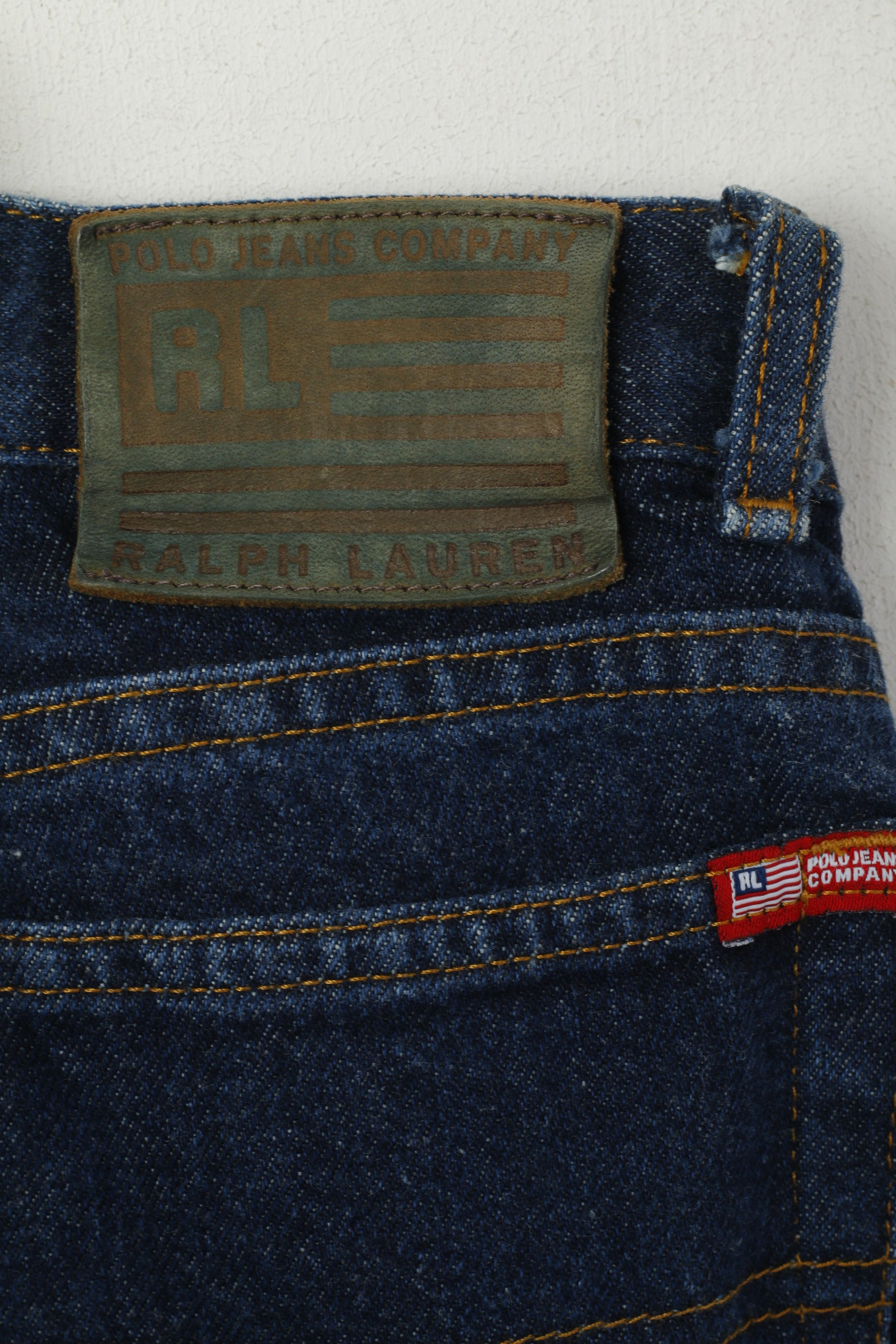 Polo Jeans Ralph Lauren Women 8 Jeans Trousers Navy lare Navy Cotton Polo Jeans Company