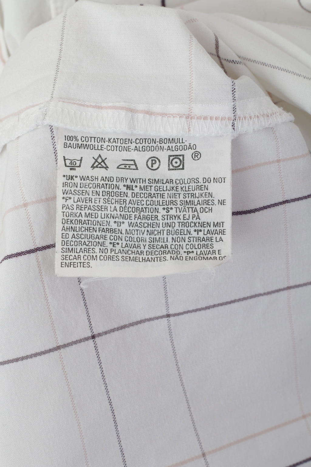 Levi's Red Tab Men XL Casual Shirt White Check Cotton Pocket Short Sleeve Top