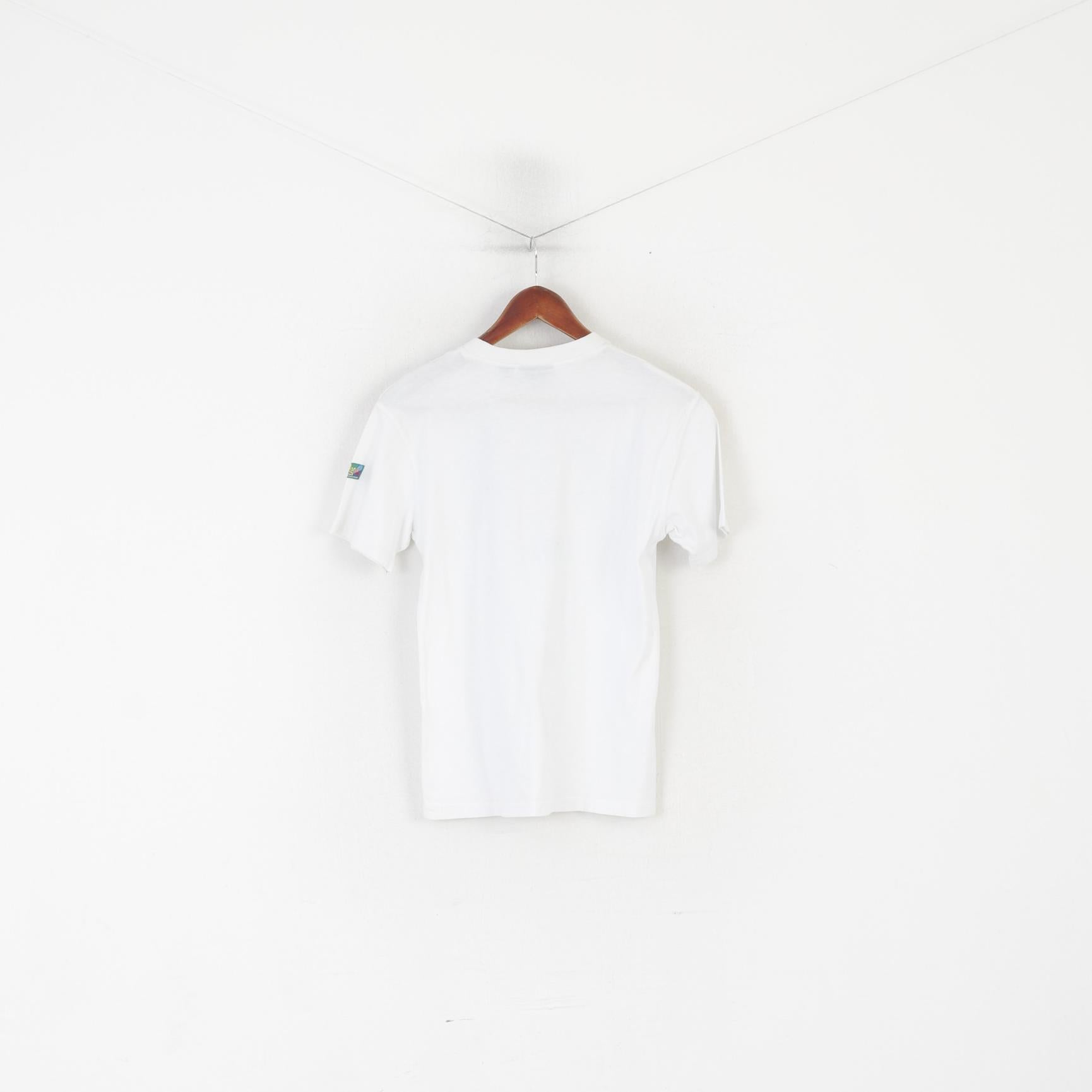 Lonsdale London Women S Shirt White Cotton Crew Neck Vintage Unisex Top