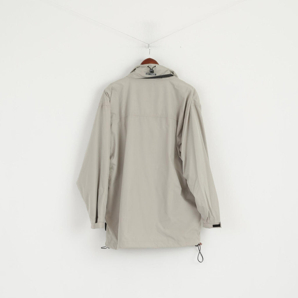 Killtec Femmes 42 XL Veste Beige Zip Up Sportswear Haut De Randonnée En Plein Air
