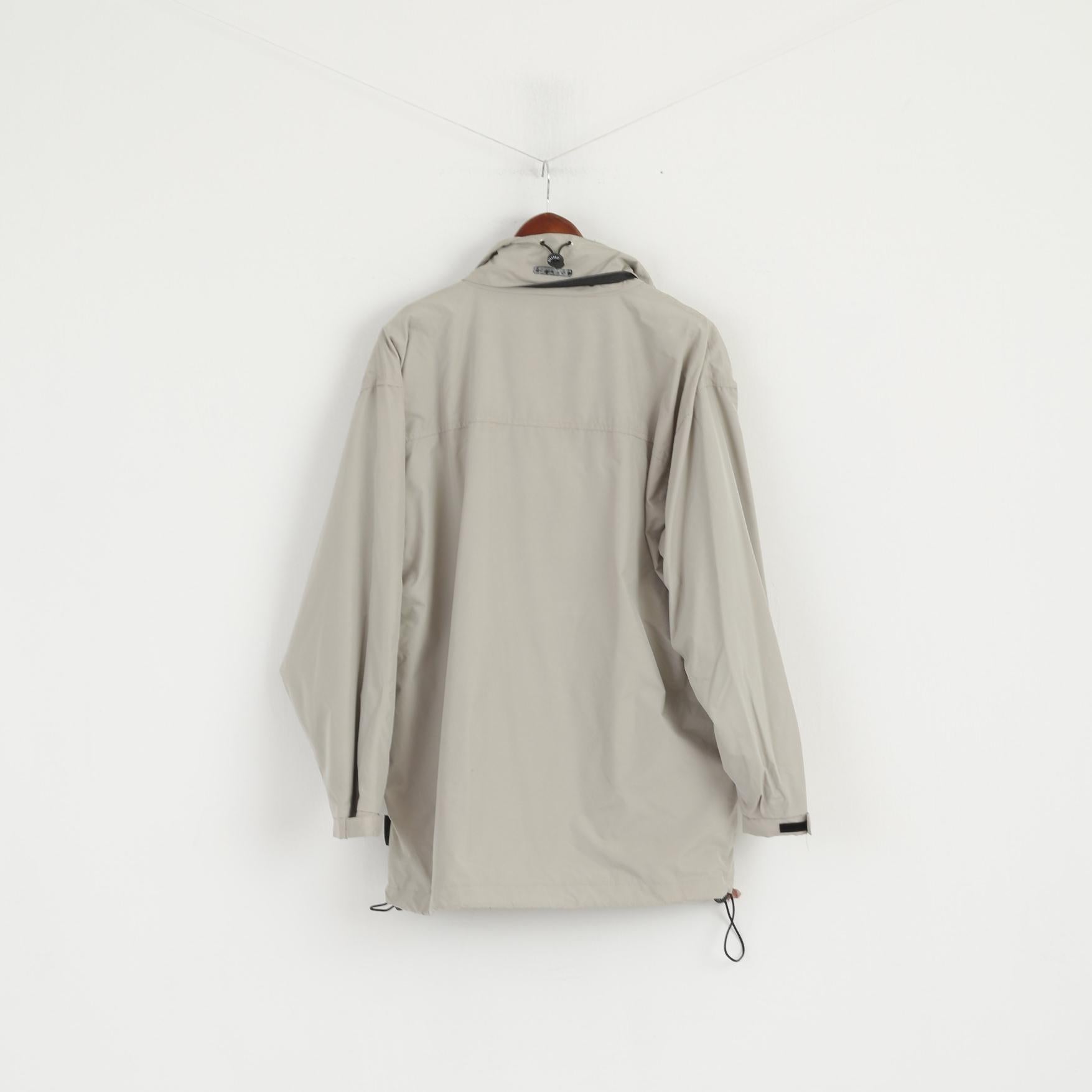 Killtec Femmes 42 XL Veste Beige Zip Up Sportswear Haut De Randonnée En Plein Air
