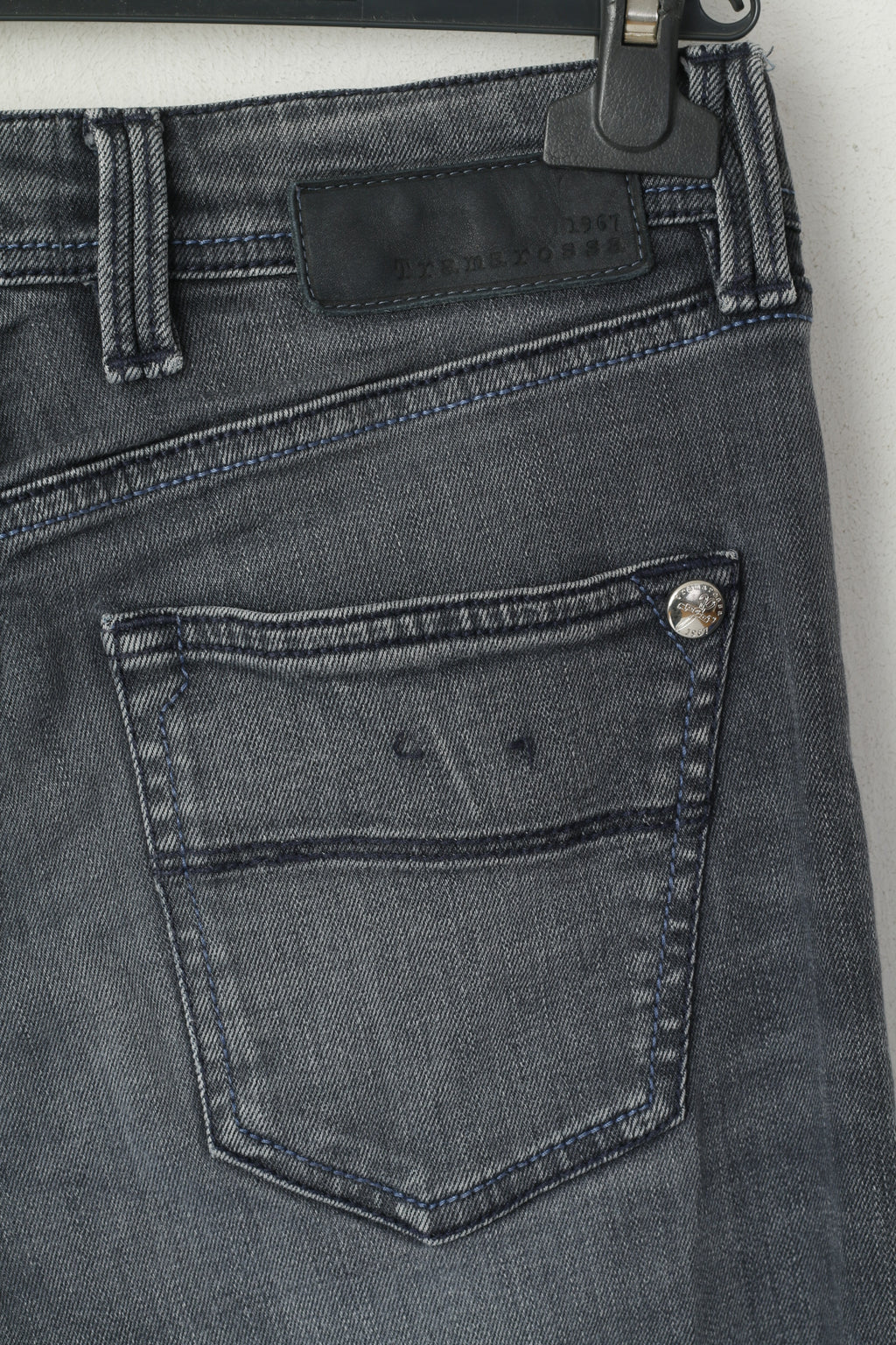 Santoria Tramarossa Men 30 Trousers Grey Leonardo Cotton Stertch Fit Skinny Pants