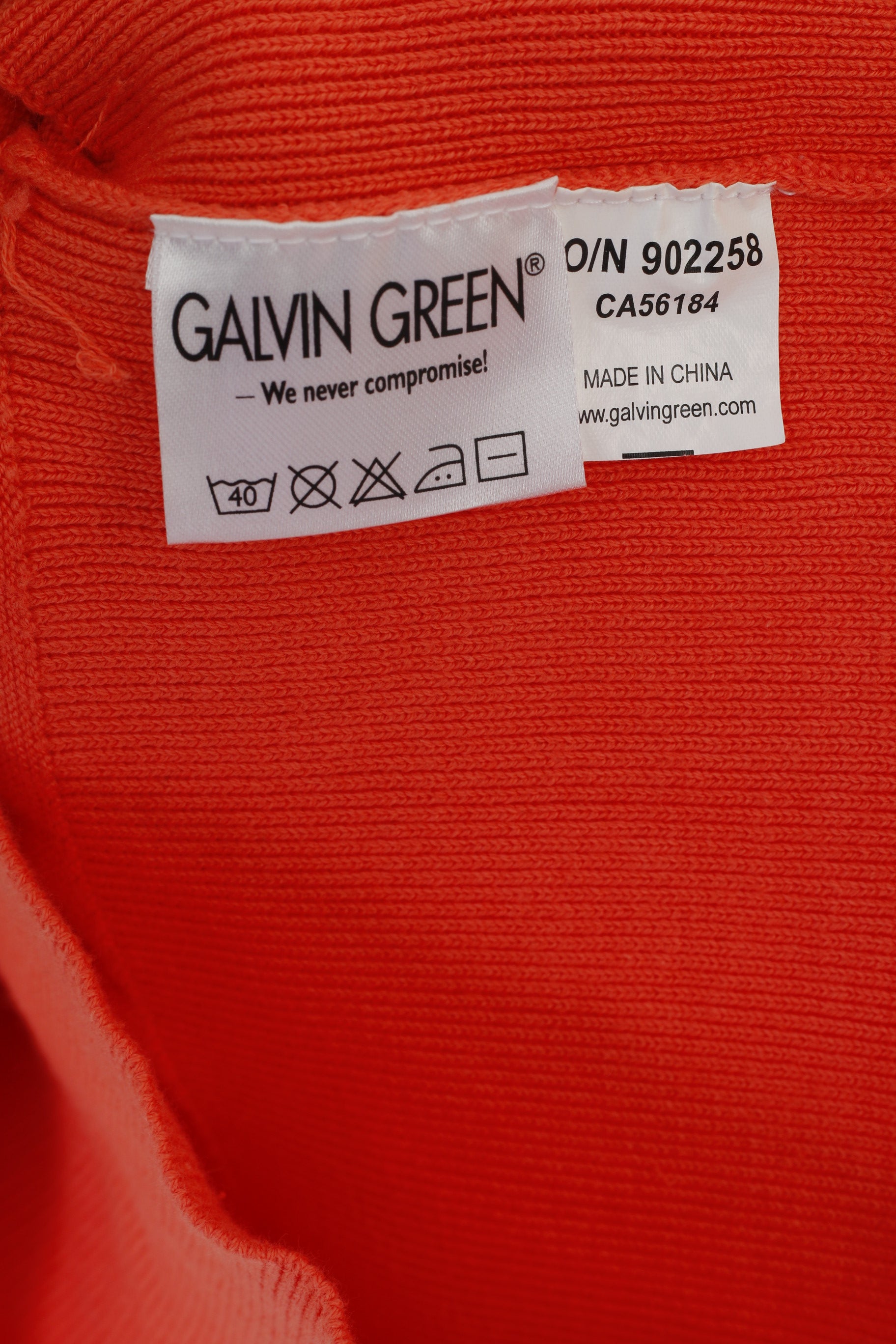 Galvin Green Men S Waistcoat Orange Diamond Cotton V Neck Sportswear Vest