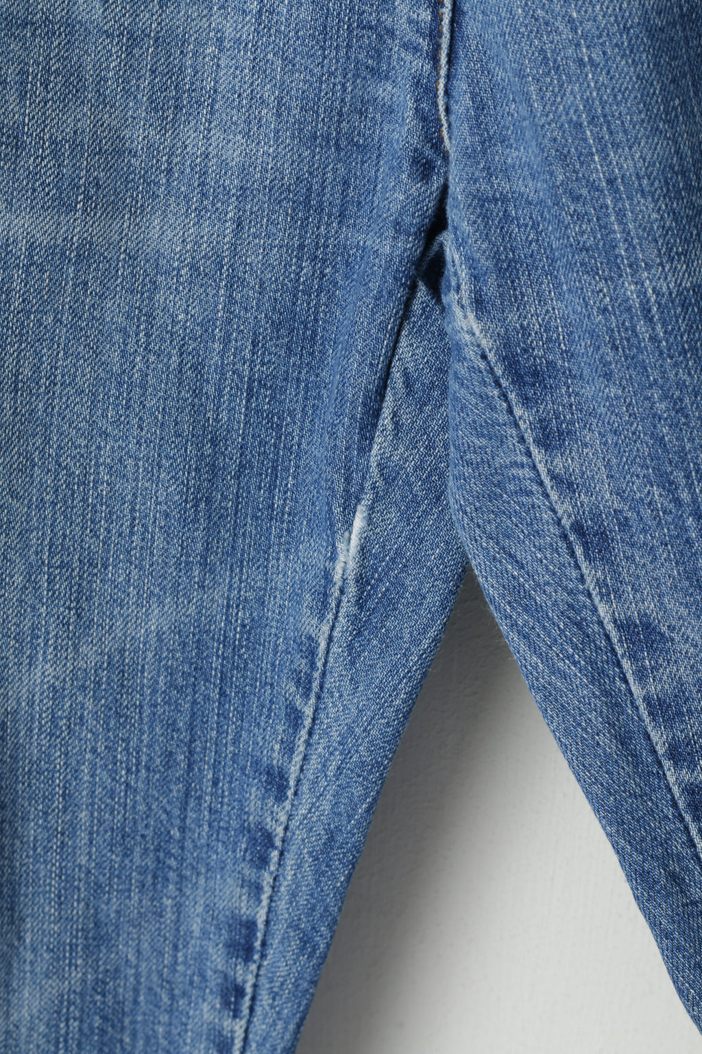 Armani Jeans Men 27 Jeans Trousers Blue Denim Cotton Wide Legs Low Waist Pants