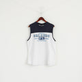 A.J. Apparel Men L Sleeveless White Cotton Orlando Florida Athletic Tank Top Shirt