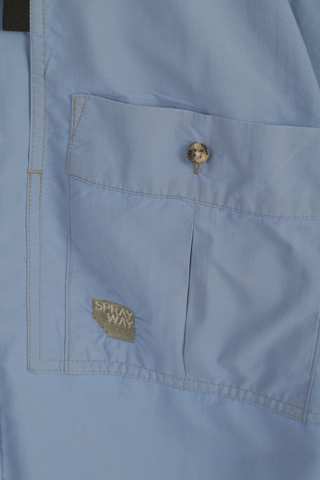 Sprayway Men S Casual Shirt Blue Outdoor Pockets Hiking Short Sleeve Top