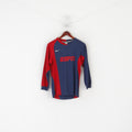 Nike Rugby Youth XL 158-170cm Shirt Navy ESPN Dri-Fir Long Sleeved Jersey Top
