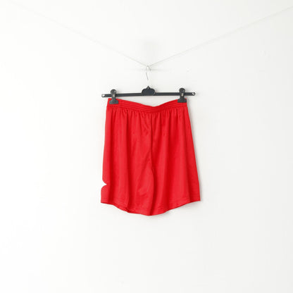 Macron Homme XL Short Rouge Sportswear Équipe Professionnelle Entraînement Vintage