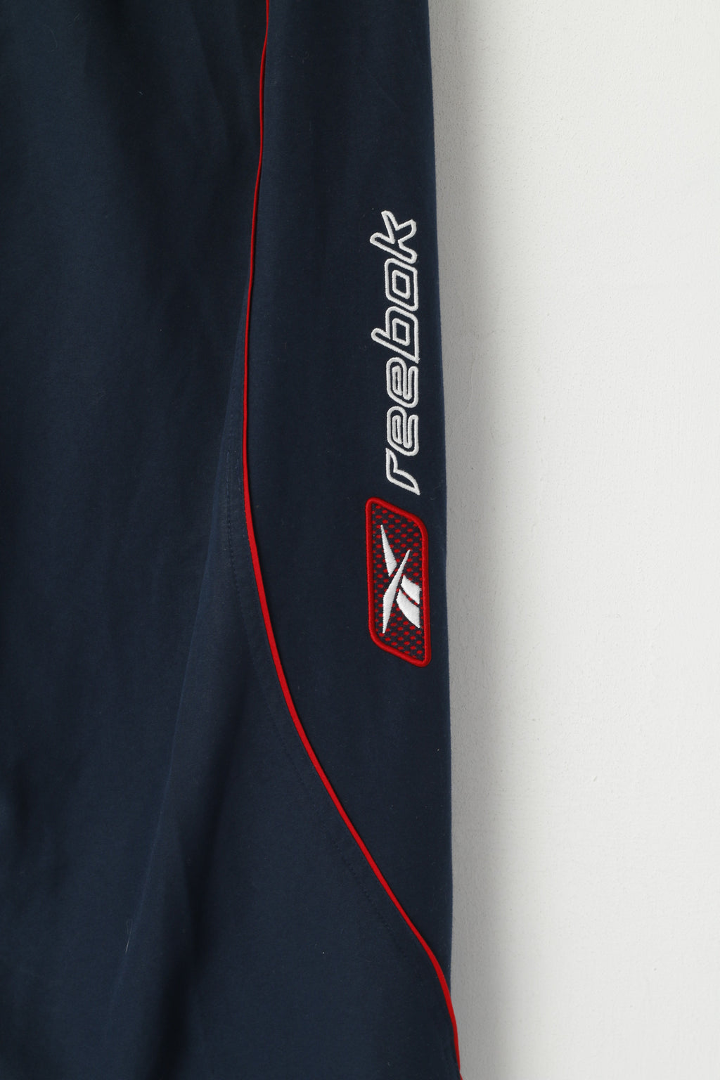 Pantaloni sportivi Reebok da uomo XL Navy Sport Retro tasche Activewear Pantaloni da pista