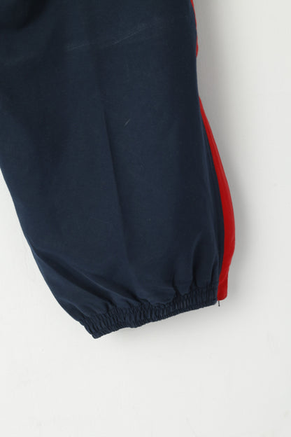 Reebok Men XL Sweapants Navy Sport Retro Pockets Activewear Track Bottoms Pants