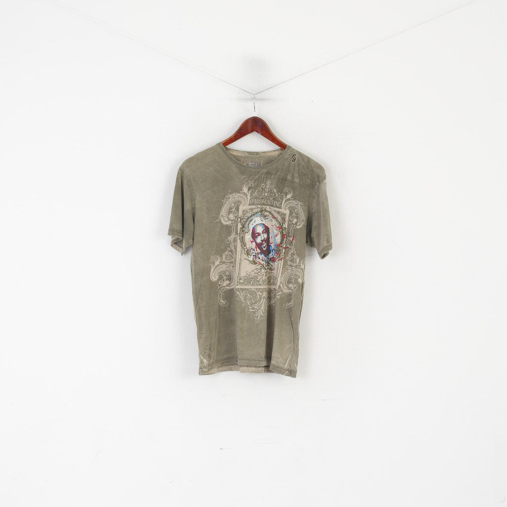 Subscript Hommes M Chemise Kaki Coton Délavé Marvin Gaye War Is nNot the Answer Top