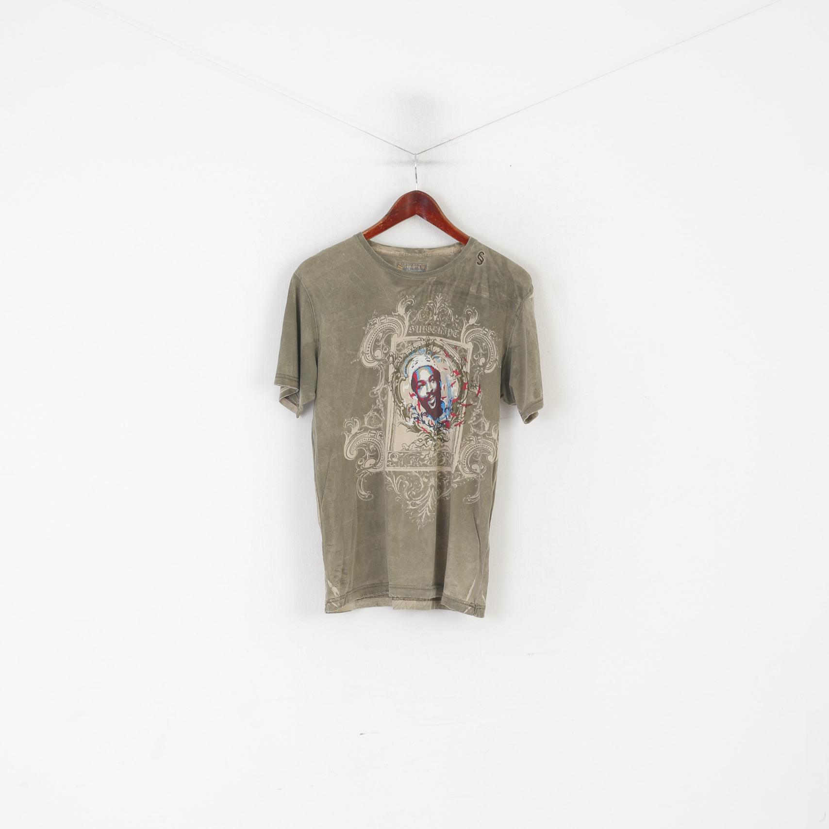 Subscript Hommes M Chemise Kaki Coton Délavé Marvin Gaye War Is nNot the Answer Top