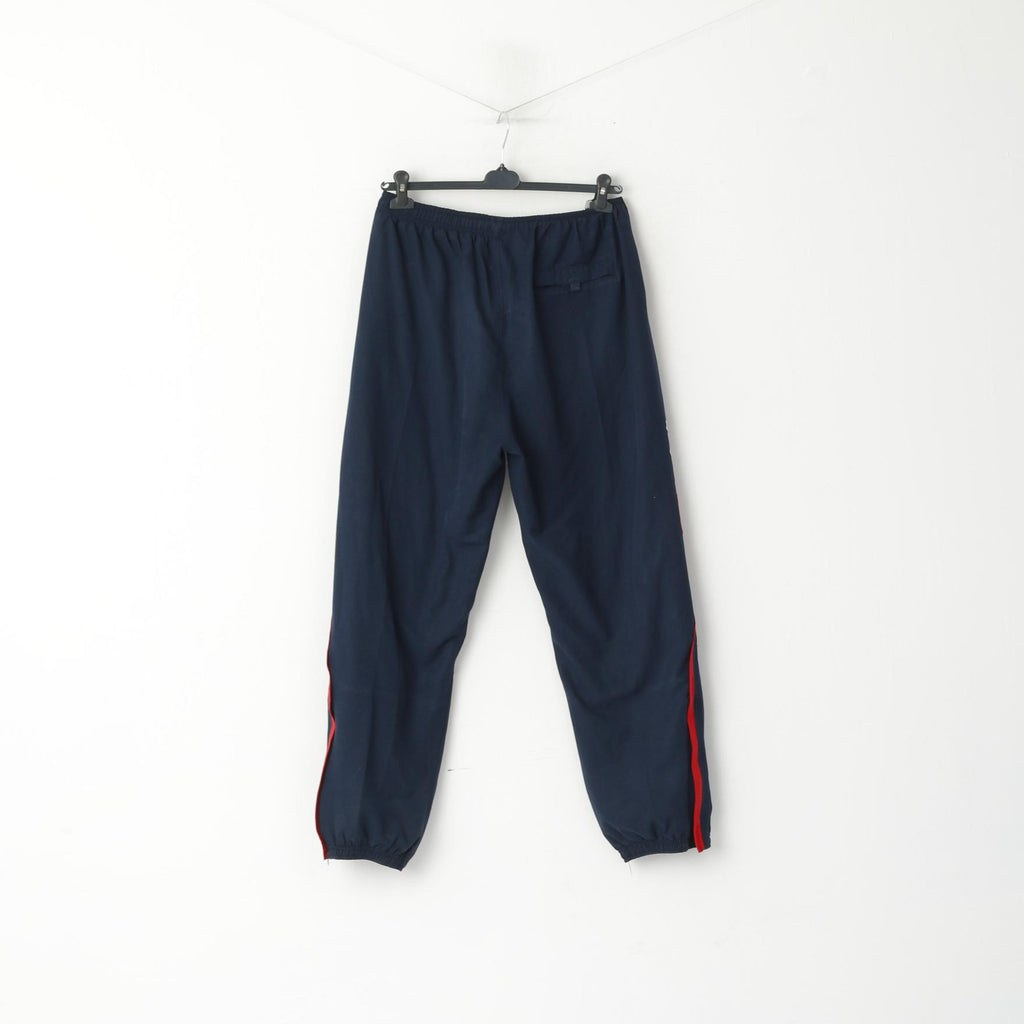 Pantaloni sportivi Reebok da uomo XL Navy Sport Retro tasche Activewear Pantaloni da pista
