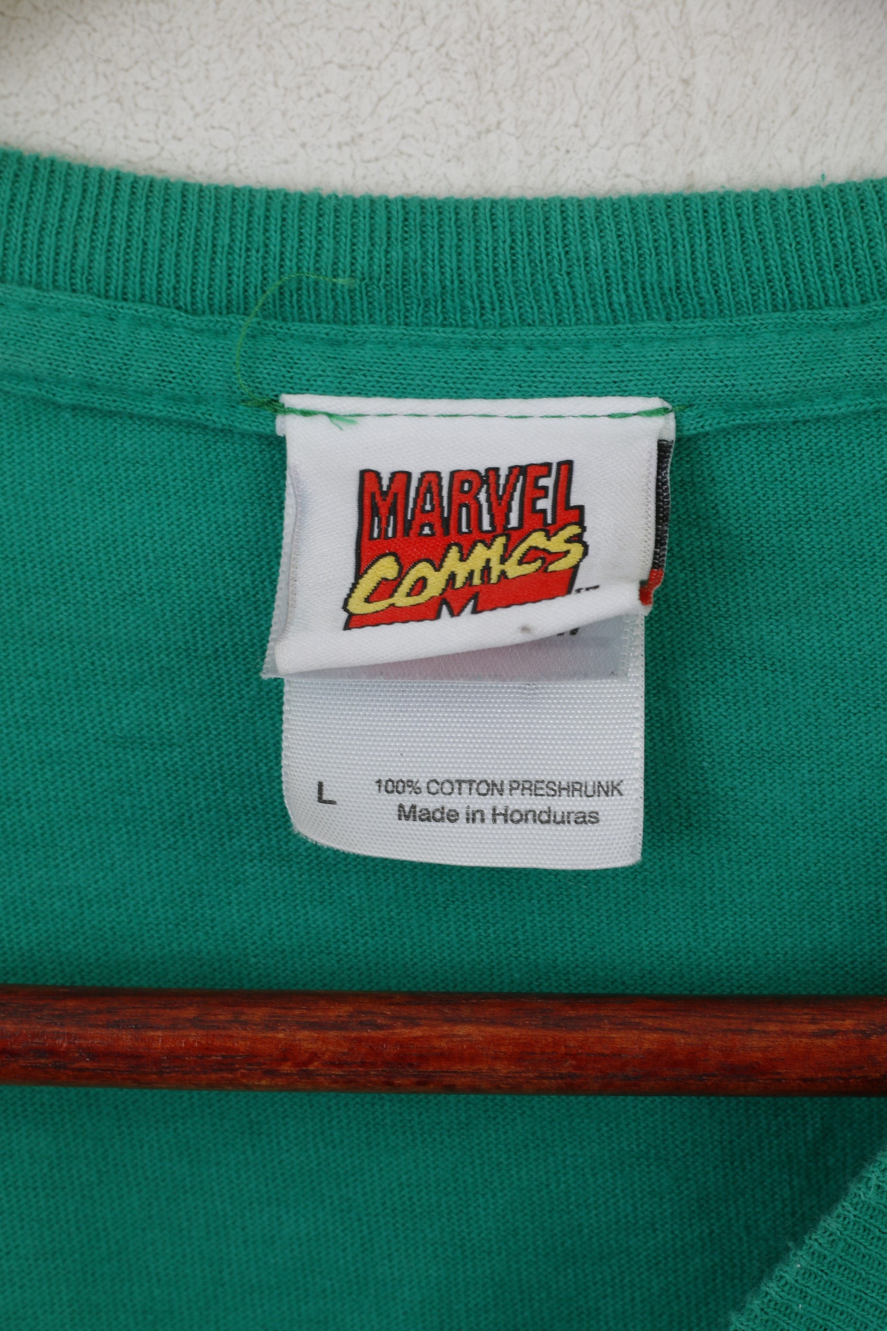 Marvel Comics Gildan hommes L chemise vert coton graphique Hulk garder le calme