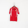 Kooga Rugby Homme M Polo Rouge HMS Portland Frigate Vintage Jeraey Top