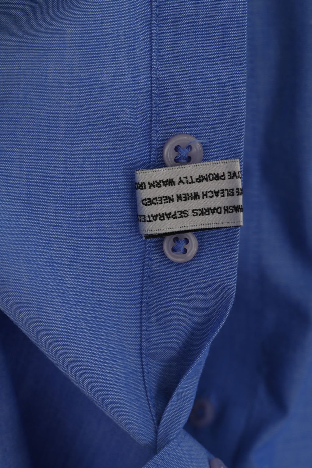 Pierre Cardin Mens 16 32/33 XL Casual Shirt Blue Cotton Pocket Long Sleeve Top