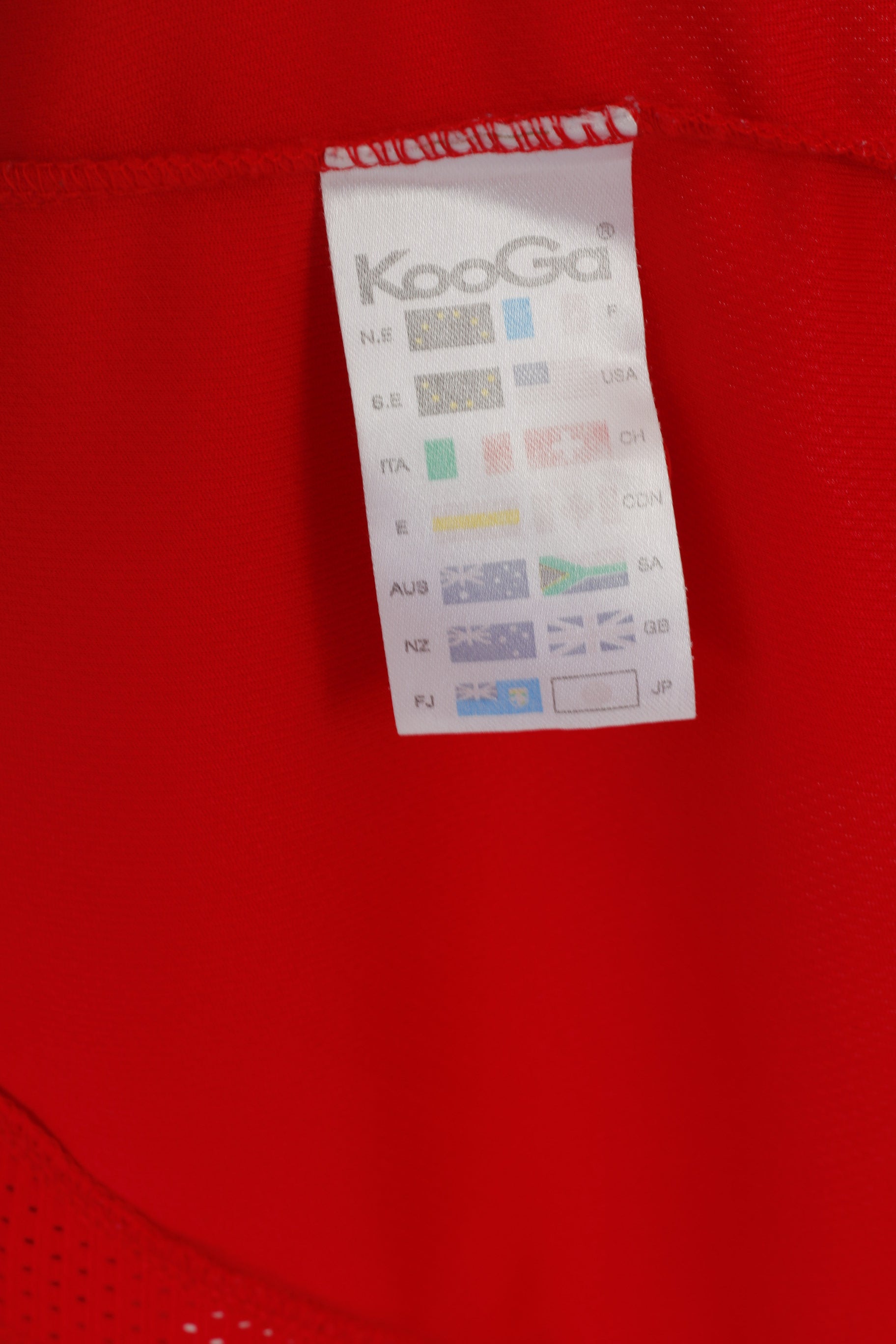 Kooga Rugby Homme M Polo Rouge HMS Portland Frigate Vintage Jeraey Top