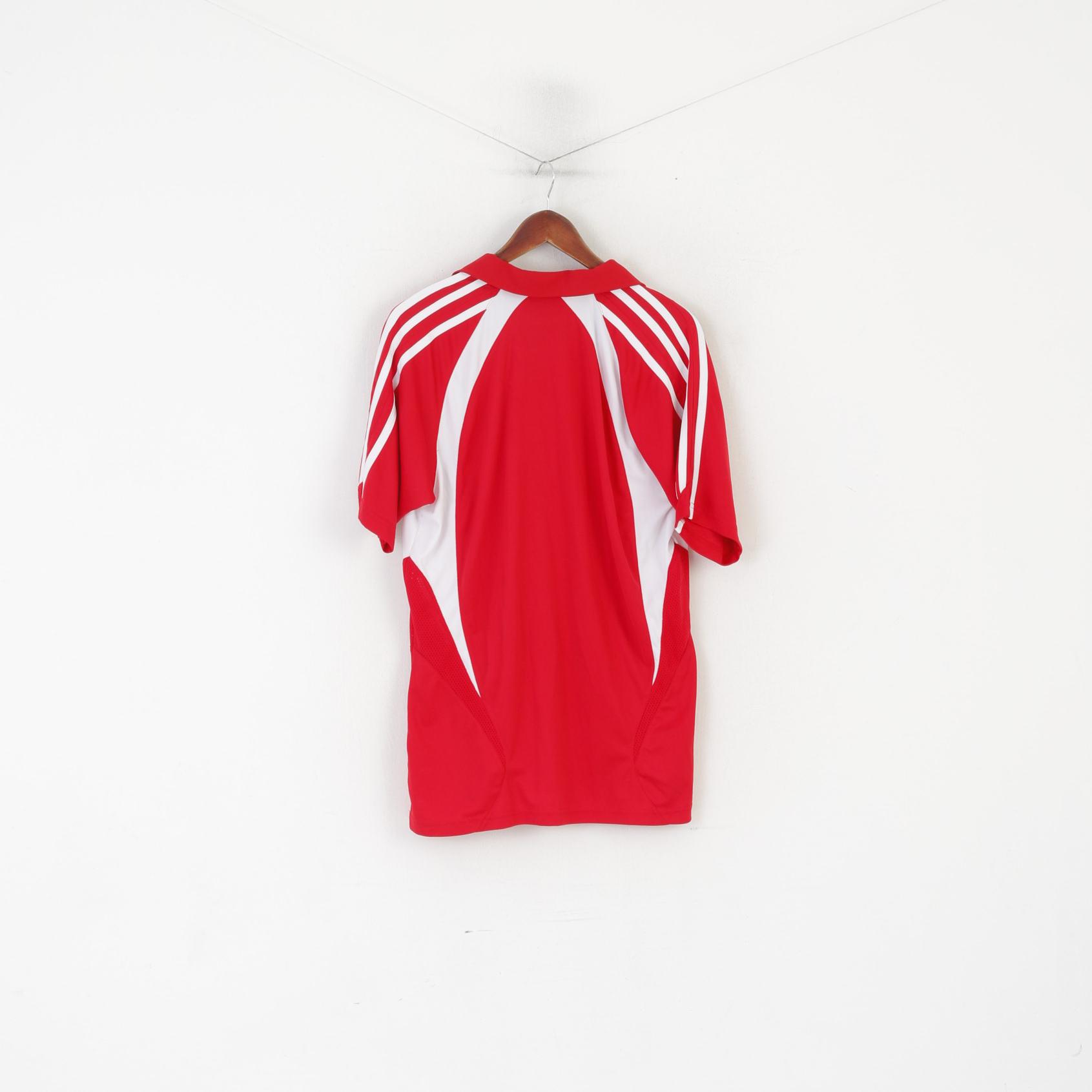 Kooga Rugby Homme M Polo Rouge HMS Portland Frigate Vintage Jeraey Top