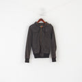 Khujo Veste pour femme en coton marron avec capuche zippée et haut de festival Pure Sound