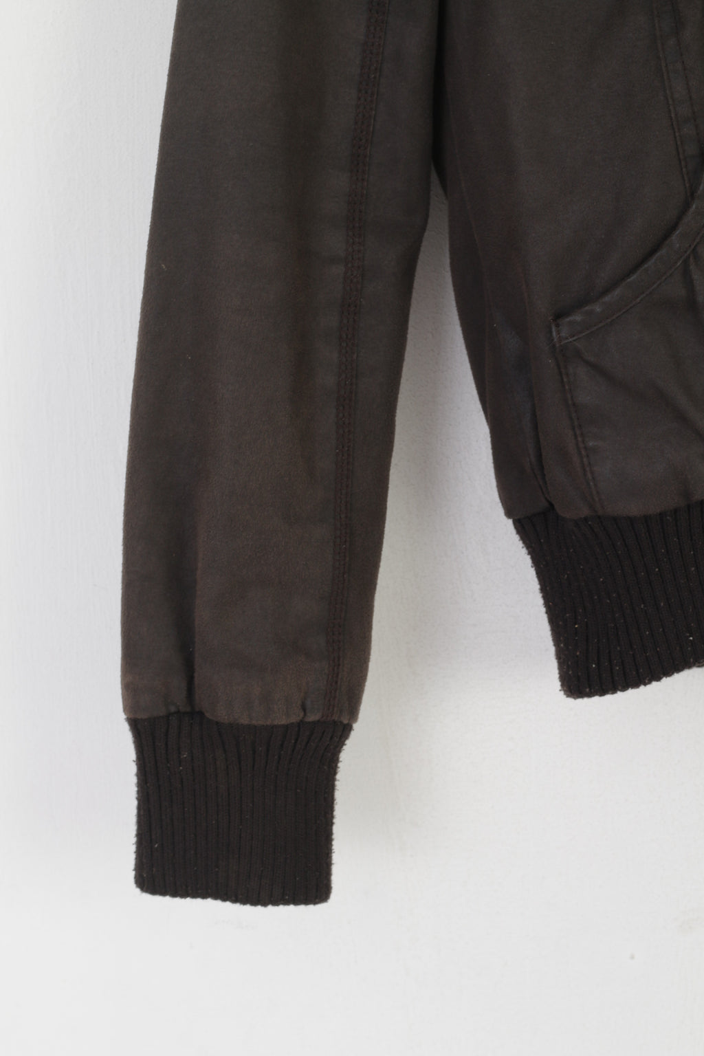 Khujo Veste pour femme en coton marron avec capuche zippée et haut de festival Pure Sound