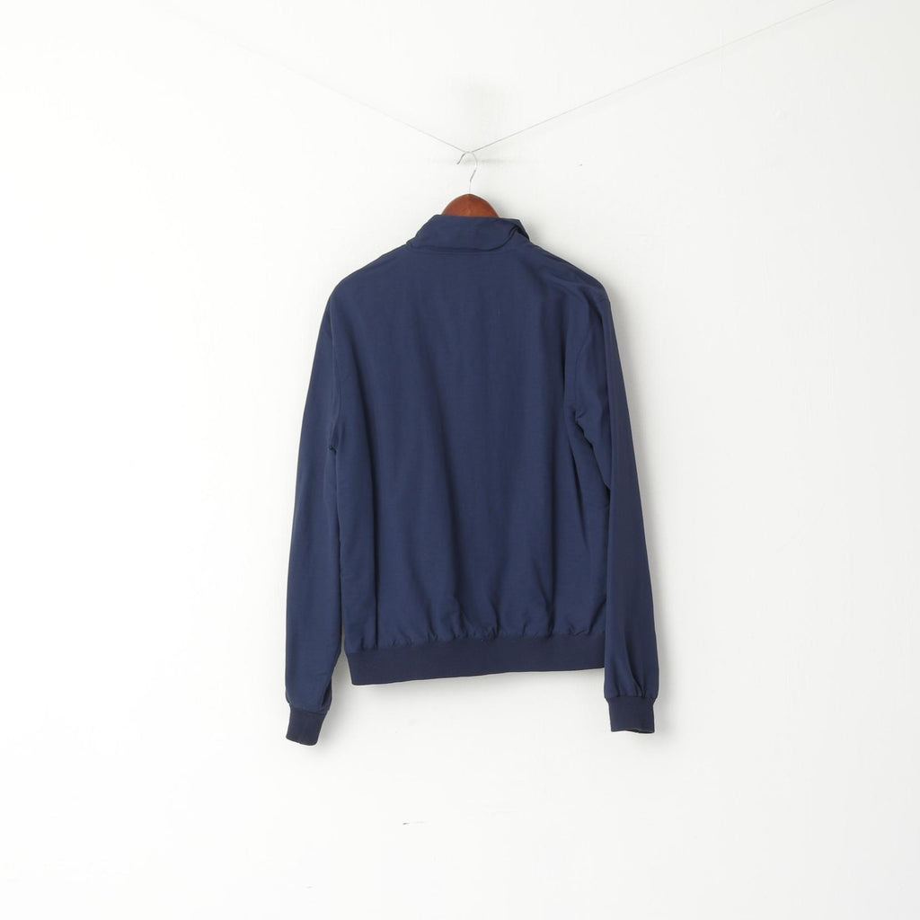 Fila Hommes 52 L (M) Veste Marine Nylon Imperméable Classique Zip Up Harrington Sport Top