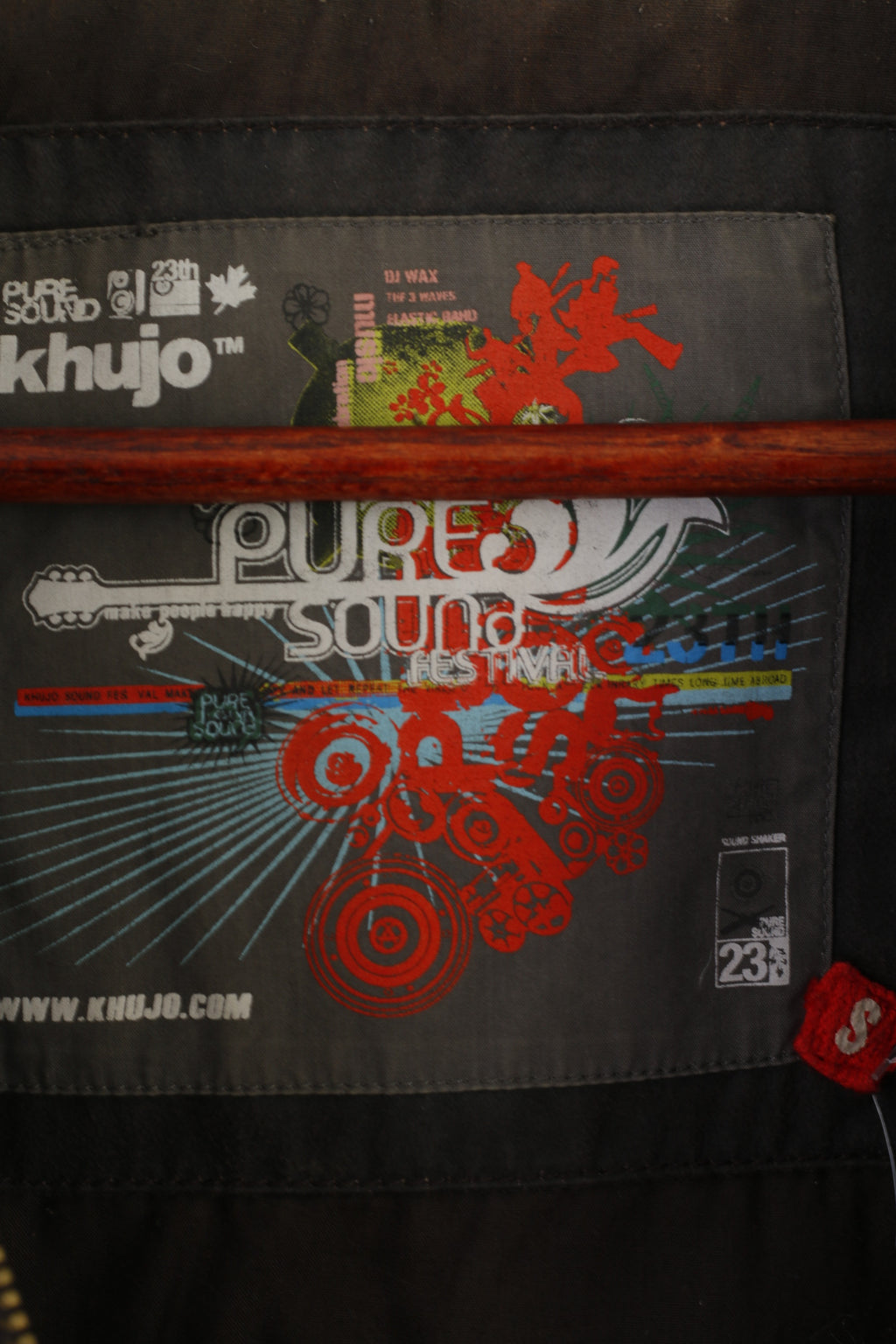 Khujo Veste pour femme en coton marron avec capuche zippée et haut de festival Pure Sound