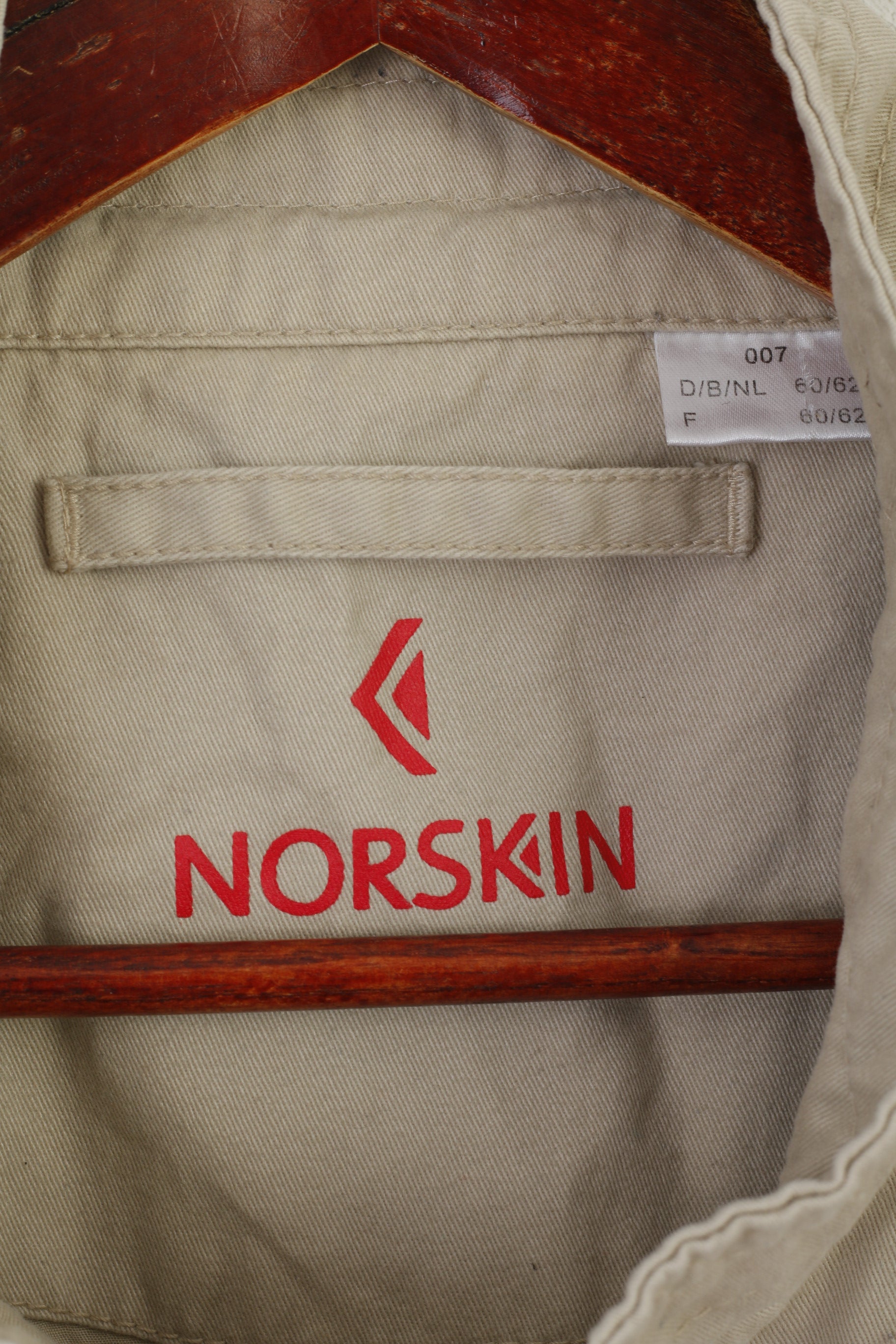 Norskin Men 60/62 XXXL Waistcoat Beige Cotton Fishing Hunting Outdoor Vest