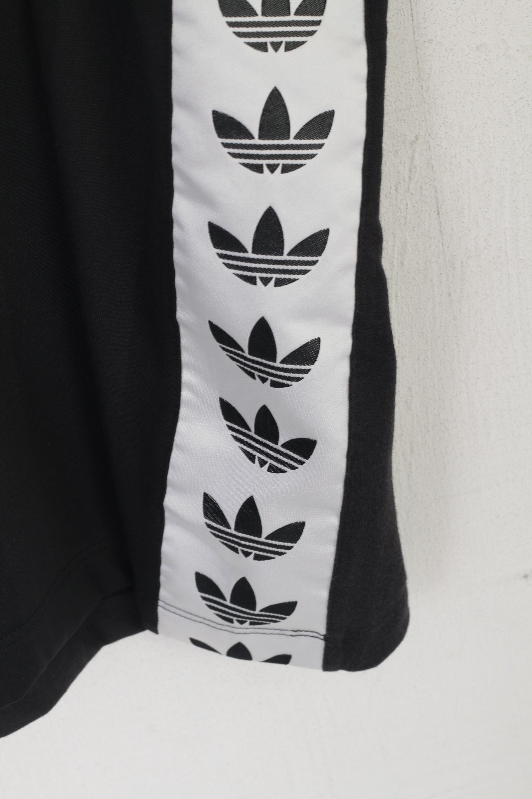 Adidas Men XL Shirt Noir Brillant Inserts Logo Sportawear Retro Activewear Top