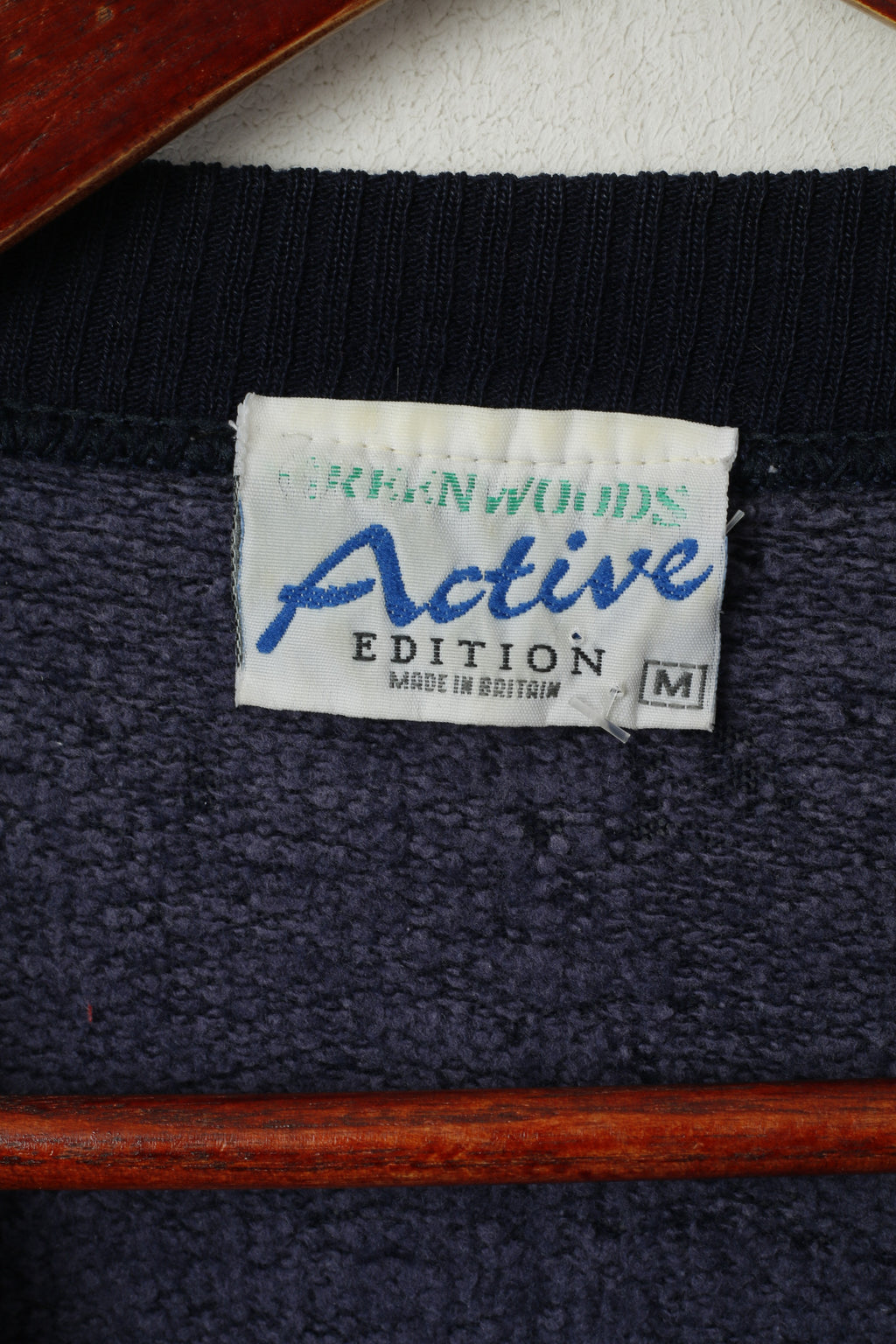 Greenwoods Active Men M Jumper Maglione da vela girocollo ricamato in acrilico blu scuro