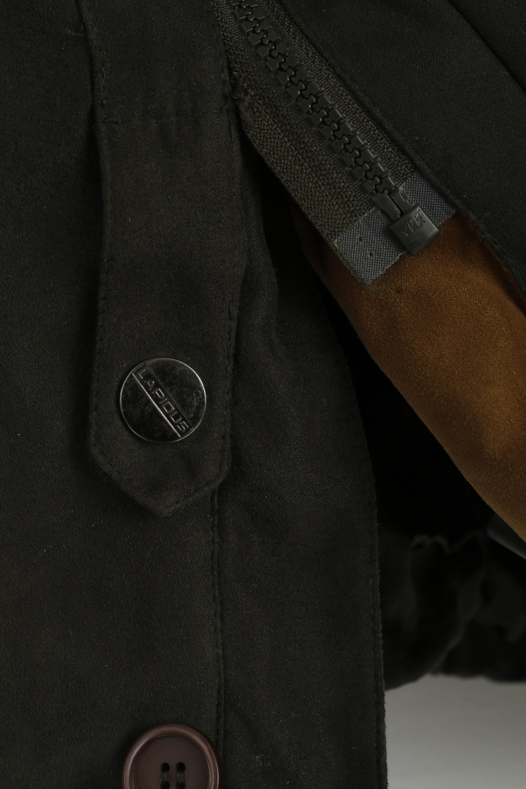 Lapidus Men 58 XXL Jacket Green Velvet Full Zipper Padded Long Soft Coat