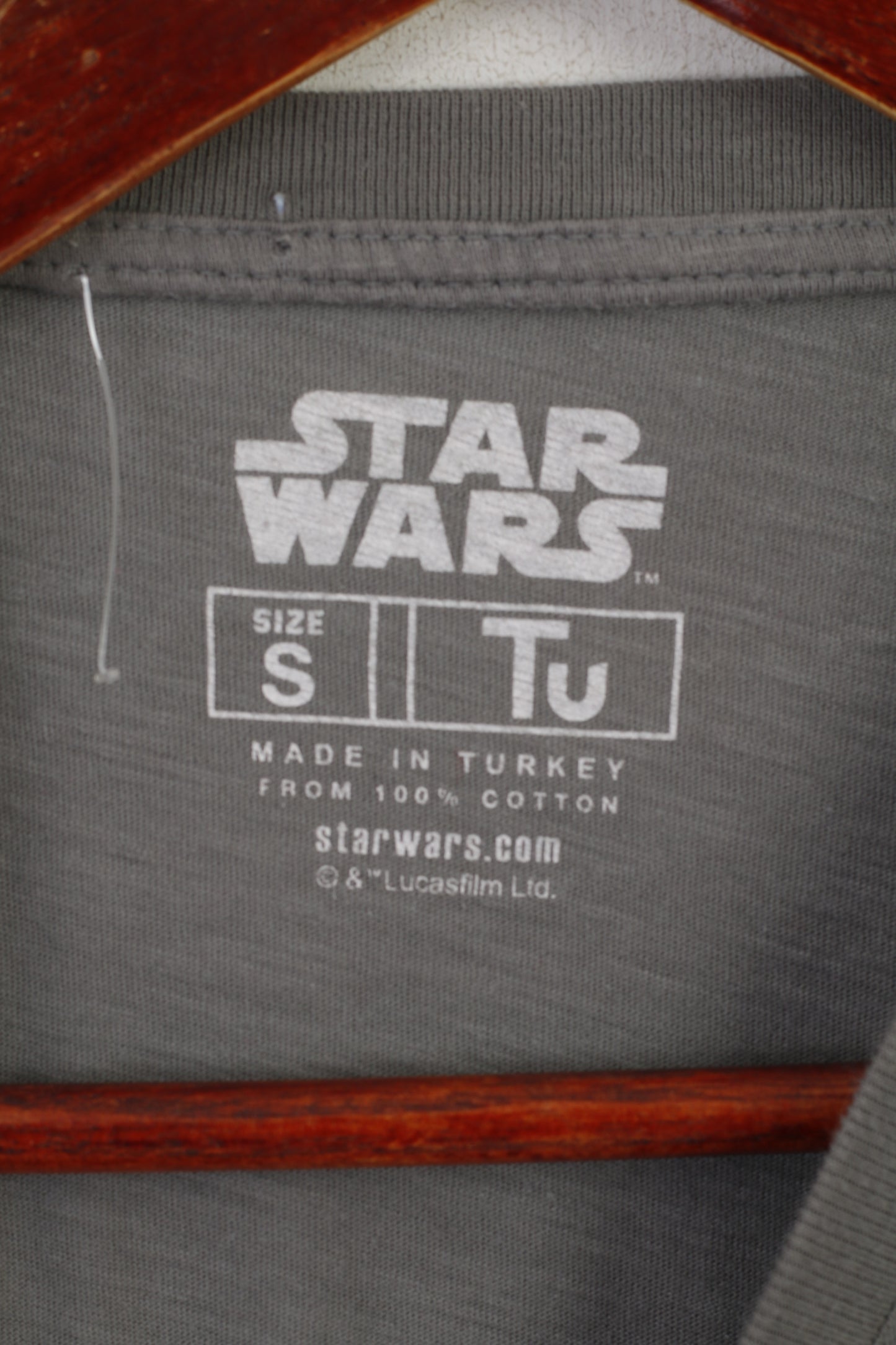 Tu Star Wars Maglietta da uomo S Top in cotone grigio con grafica per le vacanze di Natale