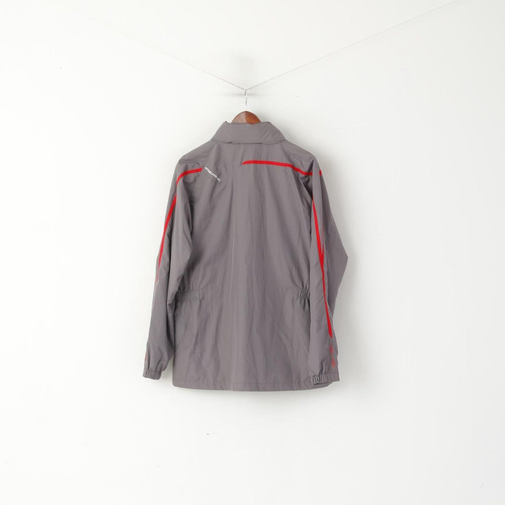 Giacca Umbro Sunderland FC da uomo L grigia con cerniera intera, cappuccio nascosto, top leggero