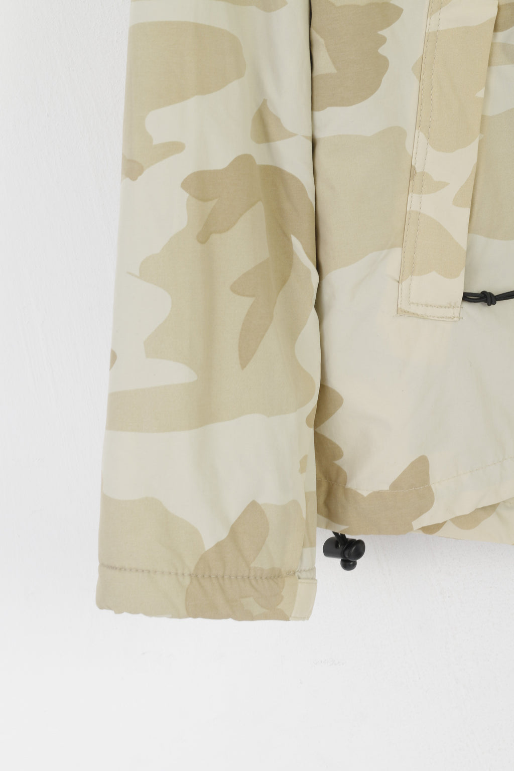 Surplus Women M (S) Jacket Beige Nylon Moro Pullover Windbreaker Raw Vintage Top