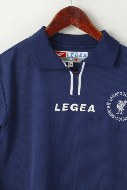Legea Women XS Shirt Navy Vintage Liverpool Womens Football Club Jersey