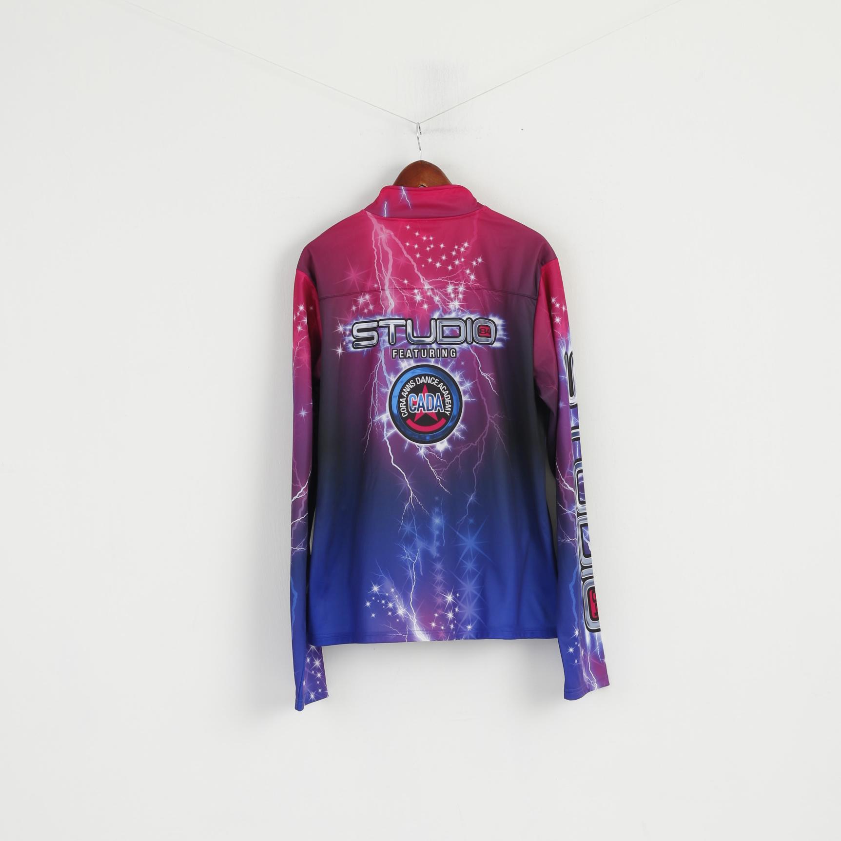 Activated Industry XXXXL (XL) Sweat-shirt pour homme Violet Zip Up CADA Dance Studio Top